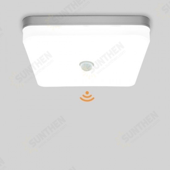 AC 85-265V 36W 24W 18W LED PIR Sensor Panel Lamp Ceiling Light for Kitchen Bedroom Foyer Corridor Lighting