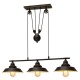 78inch x 35inch AC110V 60W 3-Lights Pulley Pendant Chandelier Kitchen Island Light Fixture