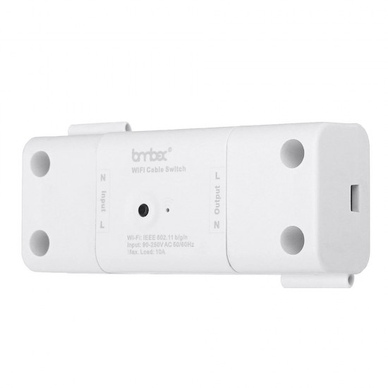 AC110-240V 10A WiFi Voice Control Timing Smart Light Switch Work with Alexa Google Assistant