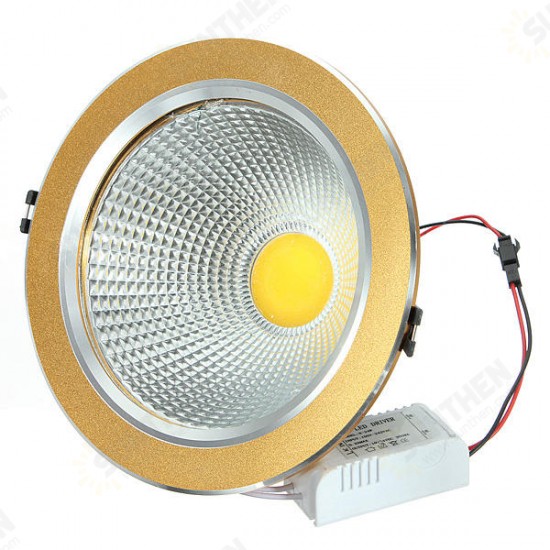 21W COB LED Ceiling Down Light Golden Shell Belt Drive 85-265V