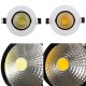 6W Dimmable COB LED Recessed Ceiling Light Fixture Down Light 110V