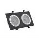 6W/10W/14W/18W/24W/30W/36W Double-heads Black LED Ceiling Recessed Light Down Light 85-260V