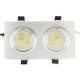 6W/10W/14W/18W/24W/30W/36W Double-heads Sliver LED Ceiling Recessed Light Down Light 85-260V