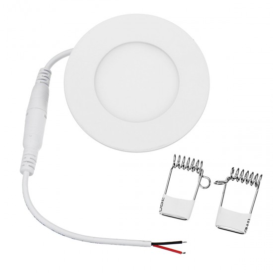 85mm 3W Slim LED Round Recessed Ceiling Light SMD2835 Flat Panel Ultra Thin RV Caravan Lamp DC12V