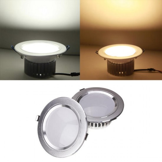 9W LED Down Light Ceiling Recessed Lamp 85-265V + Driver