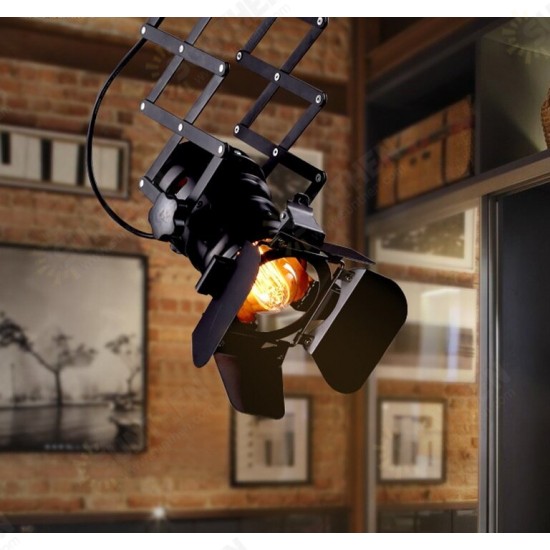 Retro Track Light Industrial LED Ceiling Light E27 Bulb Indoor LED Lamp Coffee Shop Clothing Store Bar Art Exhibition Studio