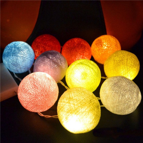 CSL-8 Gardening 5M 20LED String Light Cotton Shape Holiday Garden Party Wedding Decoration