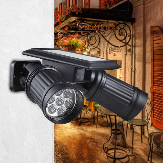 Garden Solar Super Bright 14 LED Spot Lightt Patio Garage Wall-mounted Human Body Induction Light