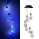 LED Light Solar Light Wind Chime Color Changing Garden Copper Bulb