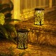 LED Solar Energy Courtyard Outdoor Bedroom Hallow Out Lantern Hanging Tree Lamp Night Light