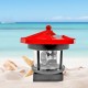 Lighthouse Shape Solar LED Light Garden Fence Yard Outdoor Decoration Smart Sensor Beacon Rotating Beam Lamp