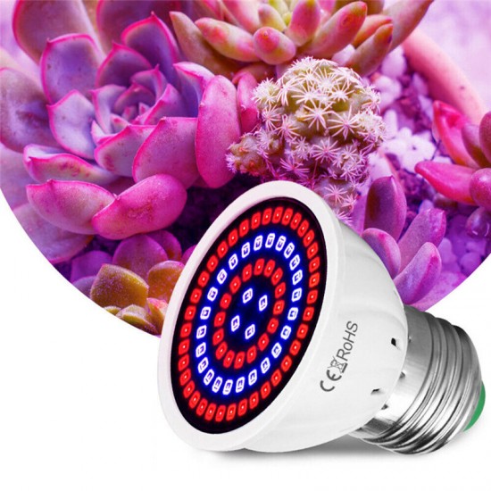 E27 LED Plant Growth Light 48/60/80 LED Indoor Hydroponic Flowers Seedlings Grow Light Lamp Bulb For Veg Bloom Indoor Plant