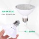 LED Grow Light Bulb 20W Plant Light with 200 LEDs E27 Base Grow Light Bulbs for Indoor Plants Vegetables Greenhouse and Hydroponic