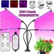 18W/20W/27W 2/3/4 Heads USB LED Plant Growing Light Clip-on Flexible Lamp with Remote Control DC5V