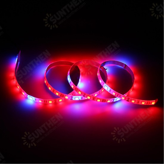 1M SMD5050 Red:Blue 5:1 Full Spectrum LED Grow Strip Light Hydroponic Greenhouse Plant DC12V