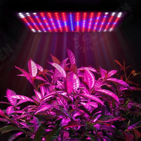 225LED Grow Light Blue & Red & White & Orange Lamp Ultrathin Panel Hydroponics Indoor Plant Veg Flower AC85-265V