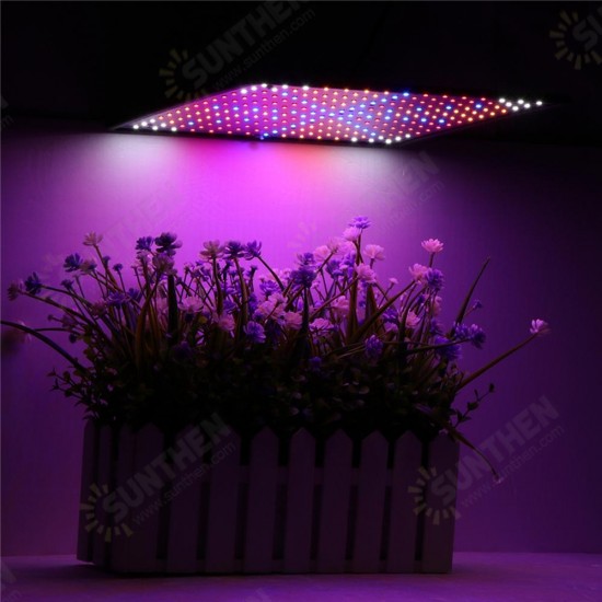 225LED Grow Light Blue & Red & White & Orange Lamp Ultrathin Panel Hydroponics Indoor Plant Veg Flower AC85-265V