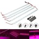 5PCS 50CM SMD5050 Non-waterproof 5:1 LED Strip Light + 5A Power Adapter for Grow Plant Garden DC12V