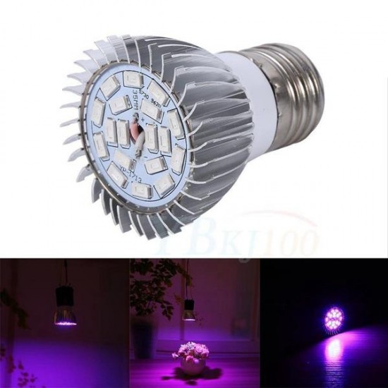 E27 7.5W LED 12 Red 6 Blue Plant Grow Light Bulb for Garden Hydroponics Greenhouse Organic