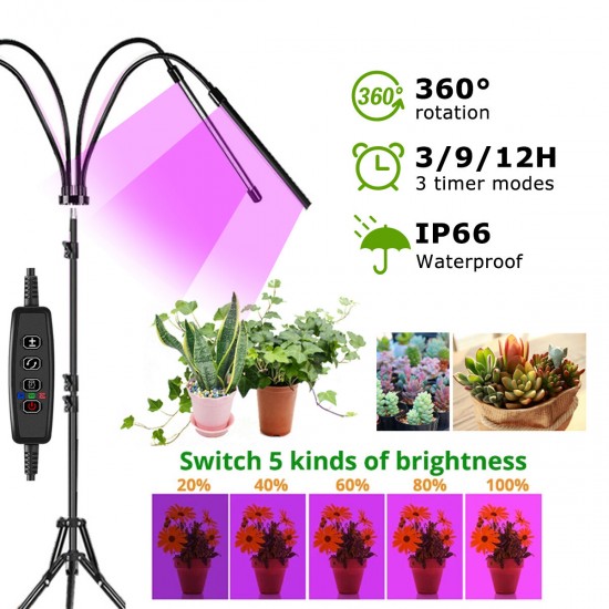 LED Grow Light Tripod Plant Growing Lamp Lights With Tripod For Indoor Plants