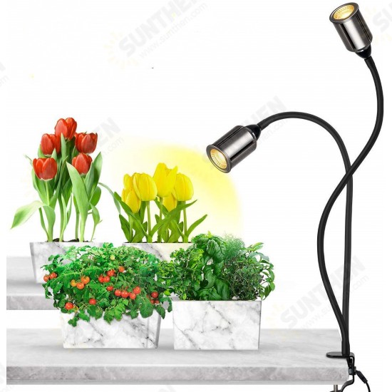 Yellow Light Full Tube Enough Double-headed Three-Speed Five-speed Dimming LED Plant Light