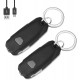 2 Pack Mini Led Lights, Portable USB Rechargeable Ultra Bright Keychain Flashlight with 2 Level Brightness Key Ring Torch