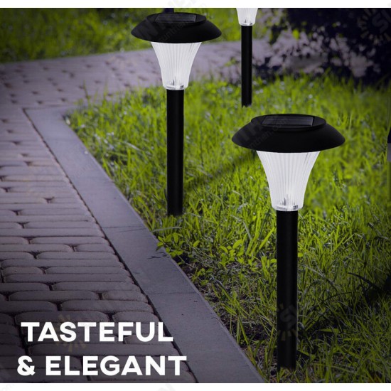 4Pcs LED Solar Lawn Light Ground Plug Light High Brightness Outdoor Waterproof Courtyard Garden Decoration Landscape Lawn Lamp