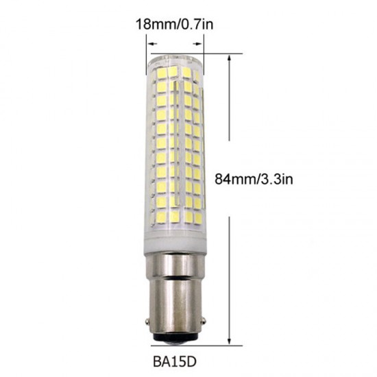 110V/220V BA15D Dimmable Highlight LED Ceramic Bulb Mini Corn Energy Saving 15W Replace Halogen Lamp