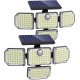 181LED Four-head Solar Light Outdoor Garden Light Human Body Induction Wall Light Garden Lighting Street Light