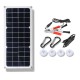 30W Solar Panel 12V Polycrystalline USB Power Portable Outdoor Cycle Camping Hiking Travel Solar Cell Phone Charger