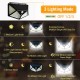 100 LED Solar Powered PIR Motion Sensor Wall Light Outdoor Garden Lamp 3 Modes