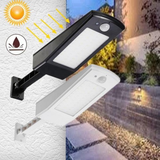 Solar powered Motion Sensor 48 LED Street Light Waterproof Adujustable Wall Lamp for Outdoor Garden