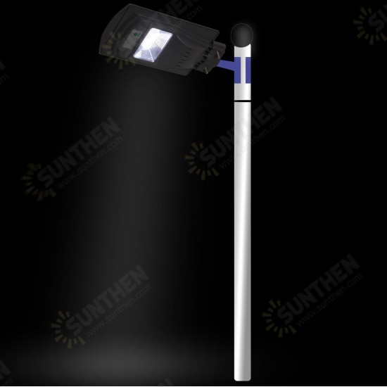 20W 40LED 2835SMD Solar Street Light Remote Control + Light Control Induction Mode