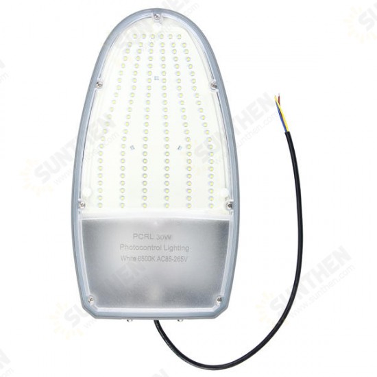 30W Light Control LED Road Street Light for Outdoor Garden Spot Security AC85-265V