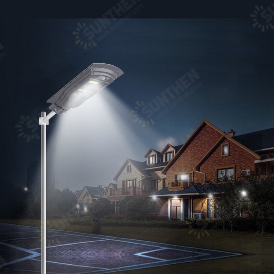 Solar Powered 20W/40W/60W COB LED Street Light PIR Motion Sensor Waterproof Garden Lamp + Remote Control