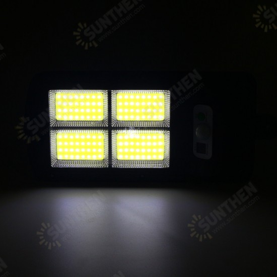 Solar Powered LED COB Street Light PIR Motion Sensor Outdoor Garden Wall Lamp+Remote Control