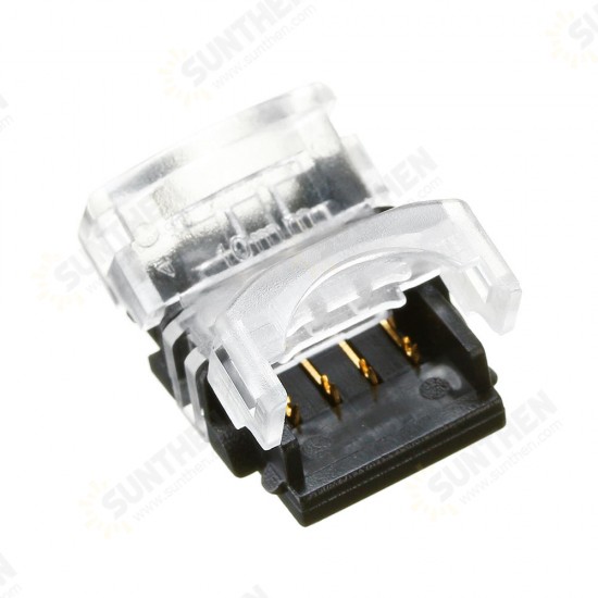 10PCS 4Pin 10MM Board to Board Tape Connector Terminal for Waterproof RGB LED Strip Light