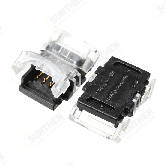 10PCS 4Pin 10MM Board to Board Tape Connector Terminal for Waterproof RGB LED Strip Light