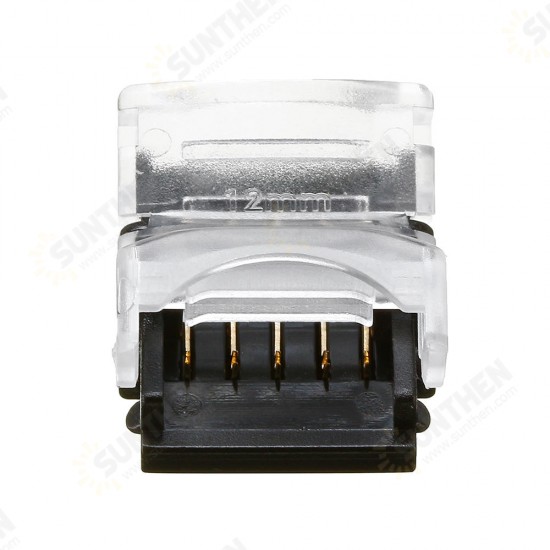 10PCS 5 Pin 12MM Board to Board Tape Connector Terminal for Waterproof 5050 2835 RGB LED Strip Light