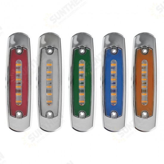 12/24V 18 LED Side Flowing Marker Light Lamp Waterproof For Truck Trailer Lorry