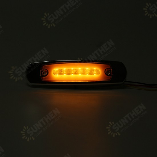 12/24V 18 LED Side Flowing Marker Light Lamp Waterproof For Truck Trailer Lorry