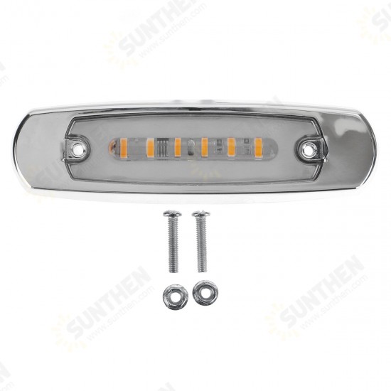 12/24V 18 LED Side Flowing Marker Light Lamp Waterproof For Truck Trailer Lorry