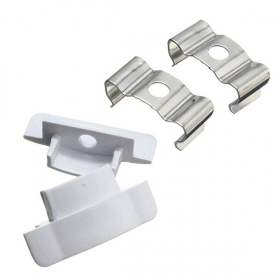 1X 5X 10X 50CM Aluminum Channel Holder For LED Strip Light Bar Under Cabinet Lamp