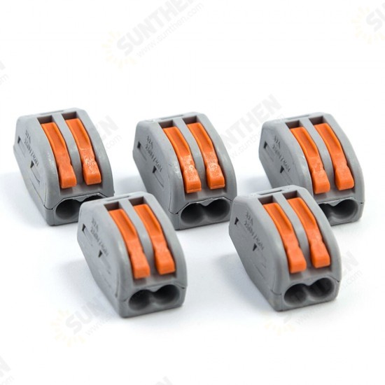 20PCS 2Pin PCT-212 Mini Fast Wire Connectors Universal Compact Wiring Push-in Terminal Block