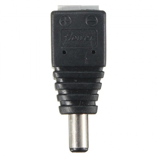 20PCS DC Power Male 5.5*2.1mm Connector Adapter Plug Cable Pressed for LED Strips 12V