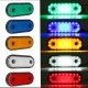 24V 30LEDs Oval Clearance Side Marker Light Position Lamp For Truck Trailer RV