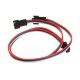 30CM 3Pin Extension Cord SM One Female To Two Male Connectors for Magic LED Strip Light