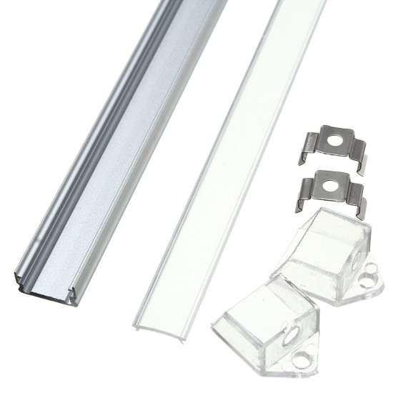 50CM XH-008 U-Style Aluminum Channel Holder For LED Strip Light Bar Under Cabinet Lamp Lighting