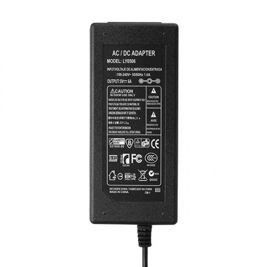 AC100-240V to DC5V 30W 6A Power Supply Adapter Transform For Strip Light