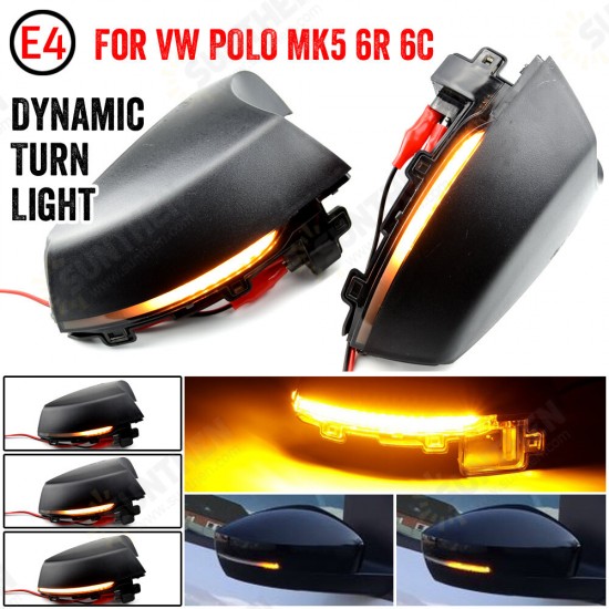 For Volkswagen VW MK5 6R 6C 2009 - 2016 2017 LED Dynamic Turn Signal Light Flasher Flowing Water Blinker Flashing Light